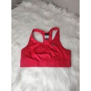 NIKE PRO Med Women's HYPERCOOL Mesh Back Yoga Sports Bra-pink 504680-617